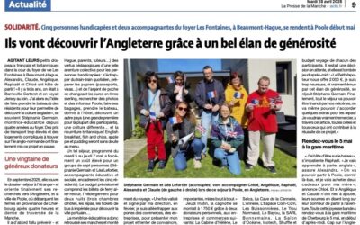 Un bel élan de solidarité : des jeunes de l’AMSH vont découvrir l’Angleterre