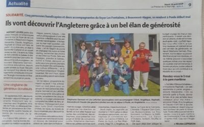 Un bel élan de solidarité : des jeunes de l’AMSH vont découvrir l’Angleterre